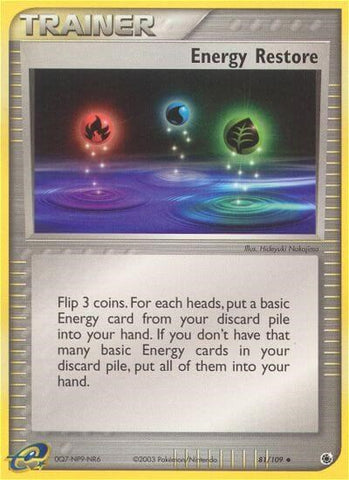 Energy Restore (81/109) [EX: Ruby & Sapphire] - The Mythic Store | 24h Order Processing