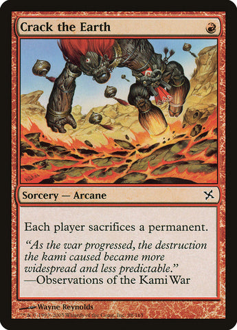 Crack the Earth [Betrayers of Kamigawa] - The Mythic Store | 24h Order Processing
