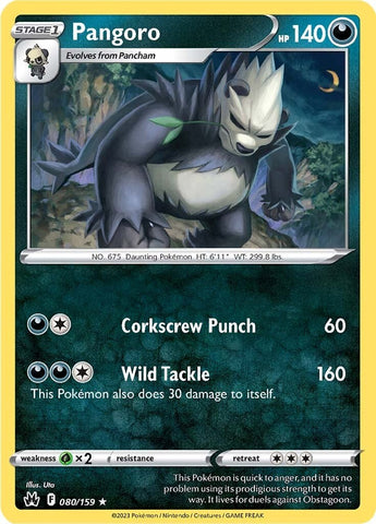 Pangoro (080/159) [Sword & Shield: Crown Zenith] - The Mythic Store | 24h Order Processing