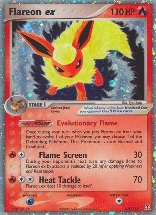 Flareon ex (108/113) [EX: Delta Species] - The Mythic Store | 24h Order Processing