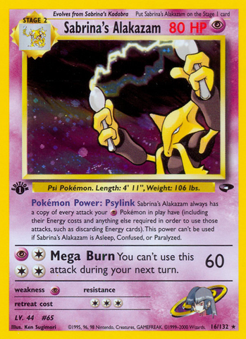 Sabrina's Alakazam (16/132) [Gym Challenge 1st Edition] - The Mythic Store | 24h Order Processing
