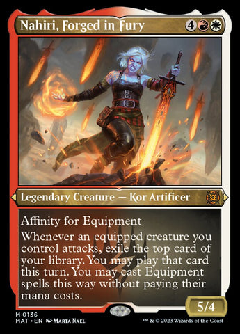Nahiri, Forged in Fury (Foil Etched) [March of the Machine: The Aftermath] - The Mythic Store | 24h Order Processing