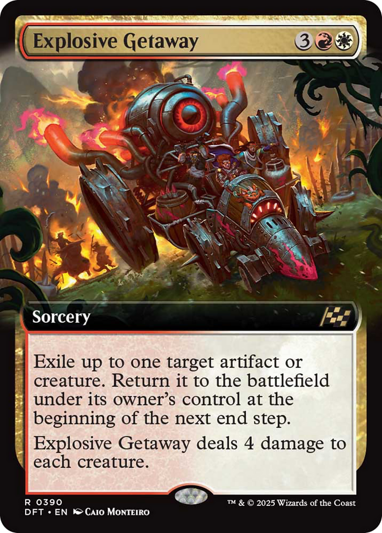 Explosive Getaway (Extended Art) [Aetherdrift] - The Mythic Store | 24h Order Processing