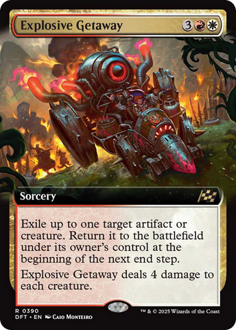 Explosive Getaway (Extended Art) [Aetherdrift] - The Mythic Store | 24h Order Processing