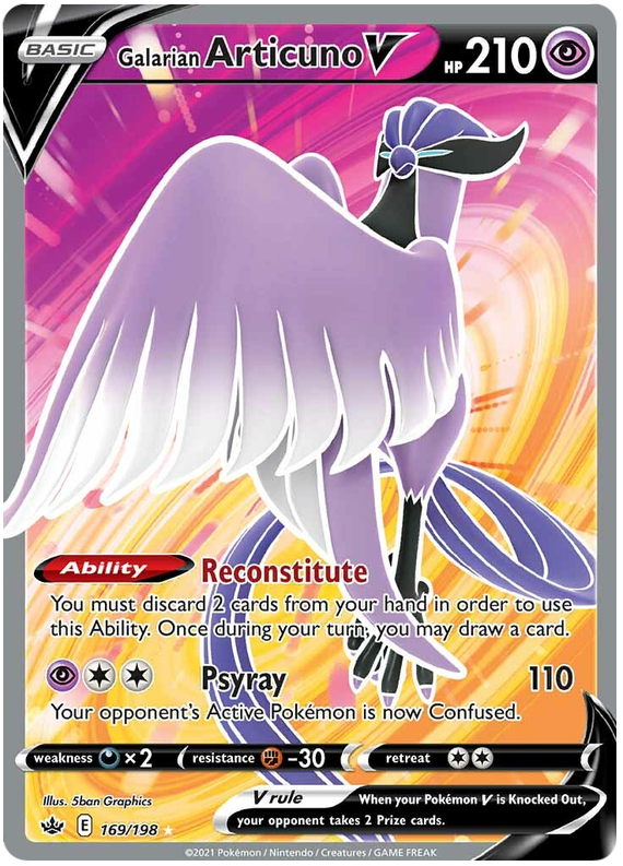 Galarian Articuno V (169/198) [Sword & Shield: Chilling Reign] - The Mythic Store | 24h Order Processing