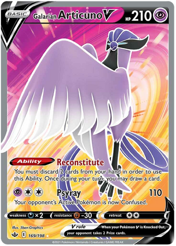 Galarian Articuno V (169/198) [Sword & Shield: Chilling Reign] - The Mythic Store | 24h Order Processing