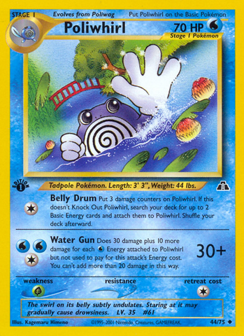 Poliwhirl (44/75) [Neo Discovery 1st Edition] - The Mythic Store | 24h Order Processing