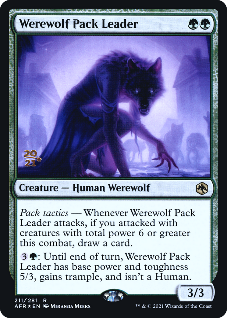 Werewolf Pack Leader [Dungeons & Dragons: Adventures in the Forgotten Realms Prerelease Promos] - The Mythic Store | 24h Order Processing