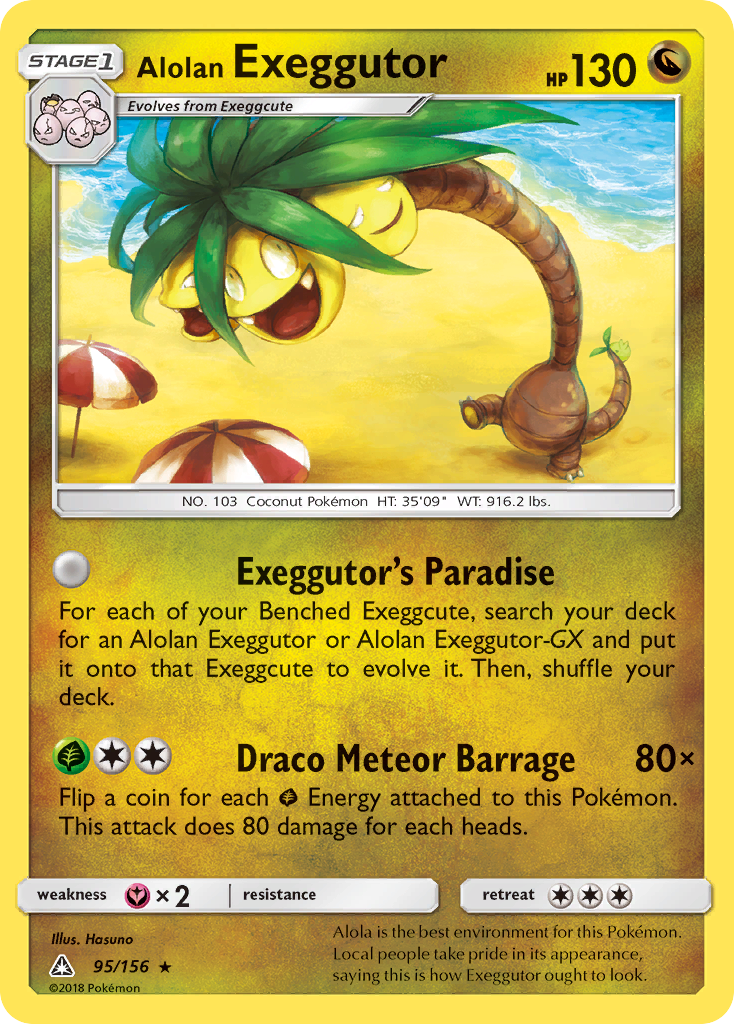 Alolan Exeggutor (95/156) [Sun & Moon: Ultra Prism] - The Mythic Store | 24h Order Processing