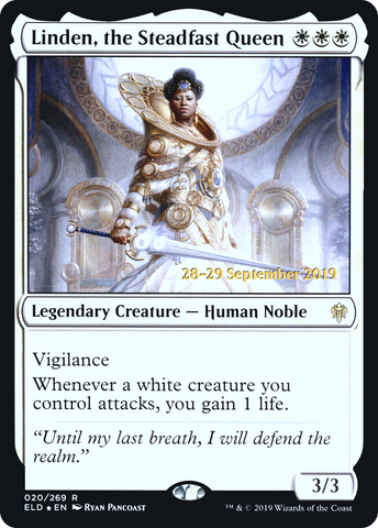 Linden, the Steadfast Queen [Throne of Eldraine Prerelease Promos] - The Mythic Store | 24h Order Processing
