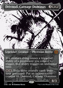 Drivnod, Carnage Dominus (Borderless Ichor Step-and-Compleat Foil) [Phyrexia: All Will Be One] - The Mythic Store | 24h Order Processing