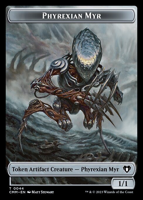 Servo // Phyrexian Myr Double-Sided Token [Commander Masters Tokens] - The Mythic Store | 24h Order Processing