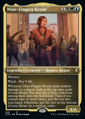 Nine-Fingers Keene (Foil Etched) [Commander Legends: Battle for Baldur's Gate] - The Mythic Store | 24h Order Processing