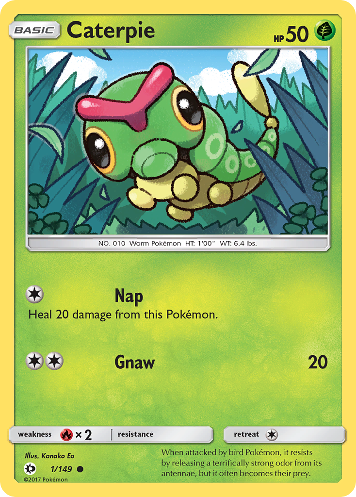 Caterpie (1/149) [Sun & Moon: Base Set] - The Mythic Store | 24h Order Processing