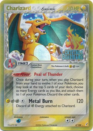 Charizard (4/100) (Delta Species) (Stamped) [EX: Crystal Guardians] - The Mythic Store | 24h Order Processing