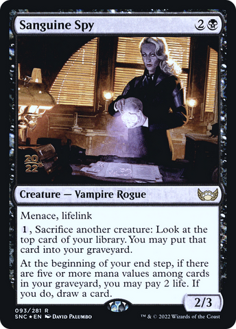 Sanguine Spy [Streets of New Capenna Prerelease Promos] - The Mythic Store | 24h Order Processing