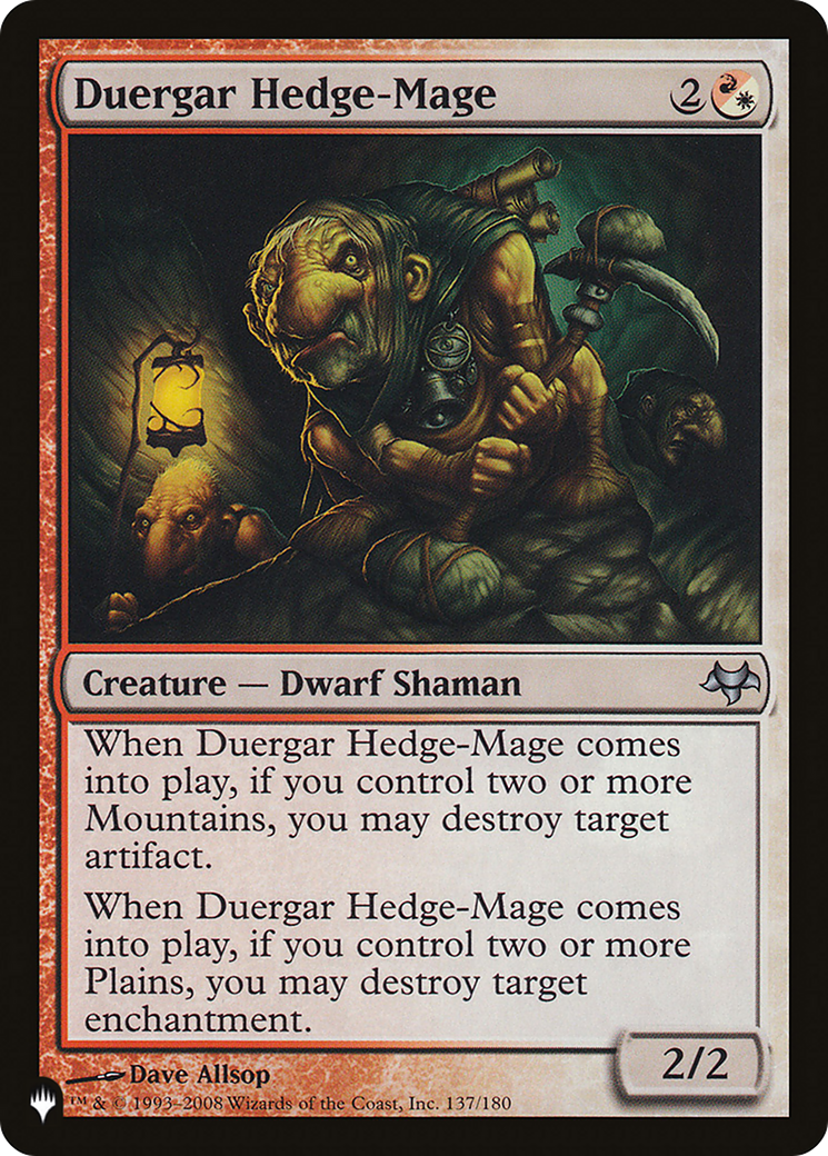 Duergar Hedge-Mage [The List] - The Mythic Store | 24h Order Processing