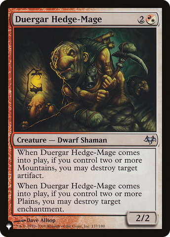 Duergar Hedge-Mage [The List] - The Mythic Store | 24h Order Processing