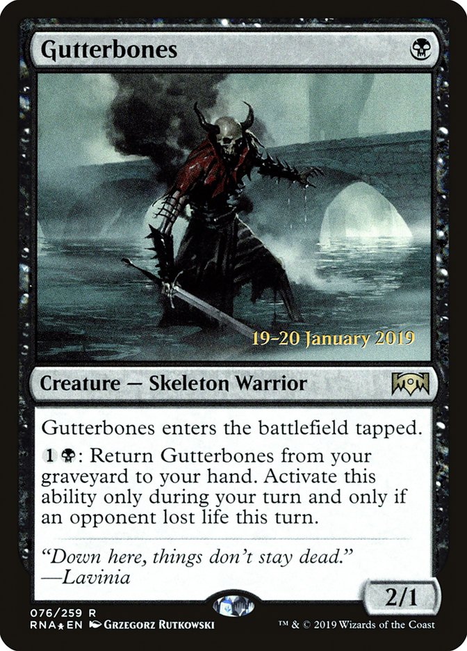 Gutterbones [Ravnica Allegiance Prerelease Promos] - The Mythic Store | 24h Order Processing