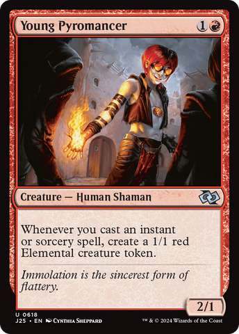 Young Pyromancer [Foundations Jumpstart] - The Mythic Store | 24h Order Processing