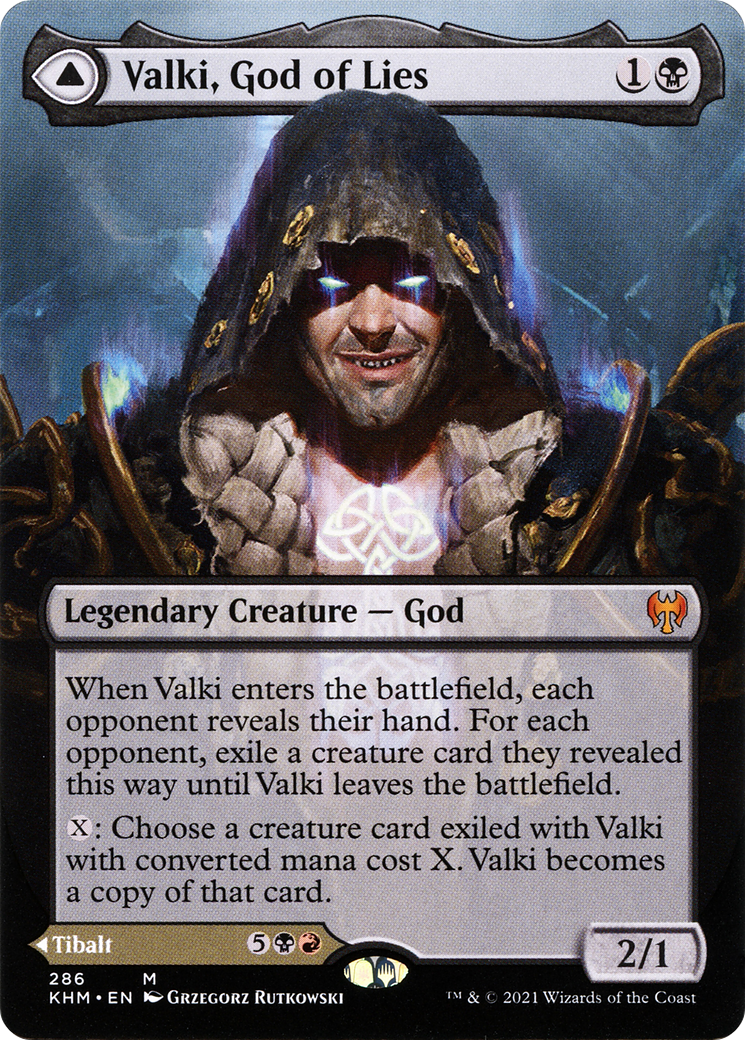 Valki, God of Lies // Tibalt, Cosmic Impostor (Borderless) [Kaldheim] - The Mythic Store | 24h Order Processing
