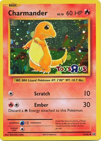 Charmander (9/108) (Toys R Us Promo) [XY: Evolutions] - The Mythic Store | 24h Order Processing