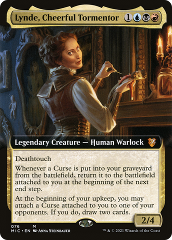 Lynde, Cheerful Tormentor (Extended Art) [Innistrad: Midnight Hunt Commander] - The Mythic Store | 24h Order Processing