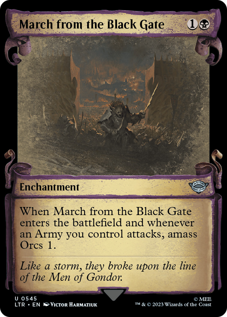 March from the Black Gate [The Lord of the Rings: Tales of Middle-Earth Showcase Scrolls] - The Mythic Store | 24h Order Processing