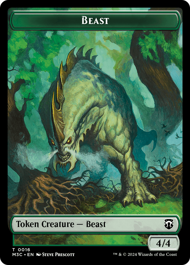 Elephant // Beast (0016) Double-Sided Token [Modern Horizons 3 Commander Tokens] - The Mythic Store | 24h Order Processing