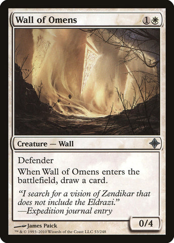 Wall of Omens [Rise of the Eldrazi] - The Mythic Store | 24h Order Processing
