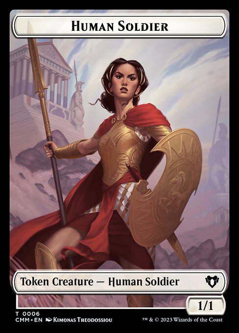 Elemental (0037) // Human Soldier Double-Sided Token [Commander Masters Tokens] - The Mythic Store | 24h Order Processing