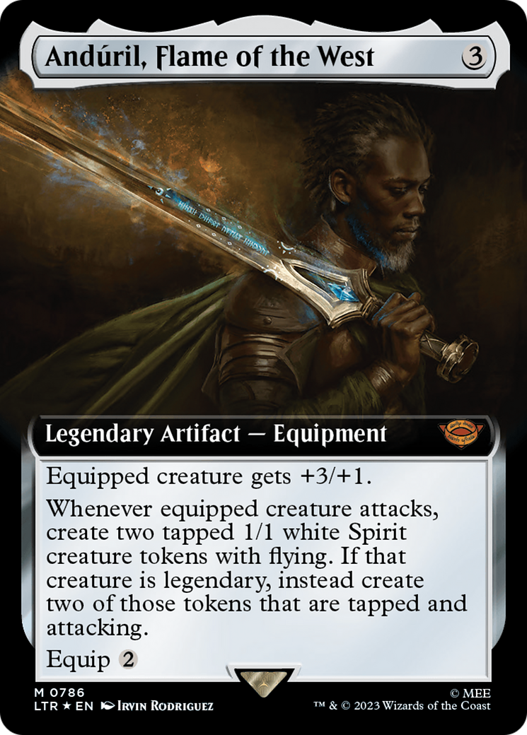 Anduril, Flame of the West (Extended Art) (Surge Foil) [The Lord of the Rings: Tales of Middle-Earth] - The Mythic Store | 24h Order Processing