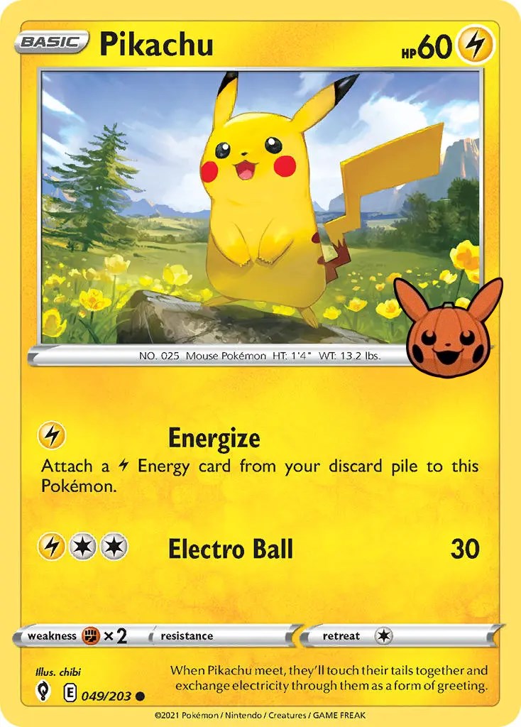 Pikachu (049/203) [Trick or Trade] - The Mythic Store | 24h Order Processing