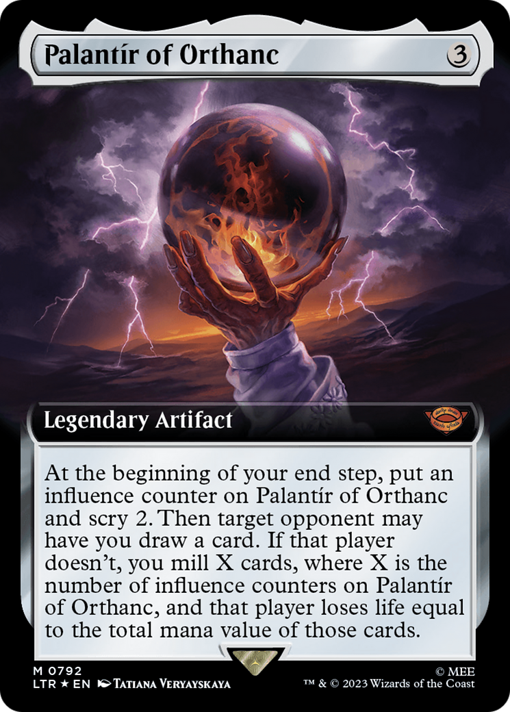 Palantir of Orthanc (Extended Art) (Surge Foil) [The Lord of the Rings: Tales of Middle-Earth] - The Mythic Store | 24h Order Processing