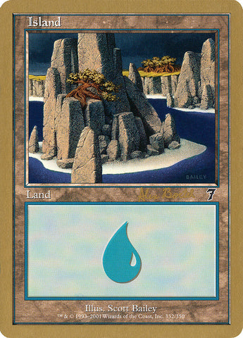 Island (ab332) (Alex Borteh) [World Championship Decks 2001] - The Mythic Store | 24h Order Processing