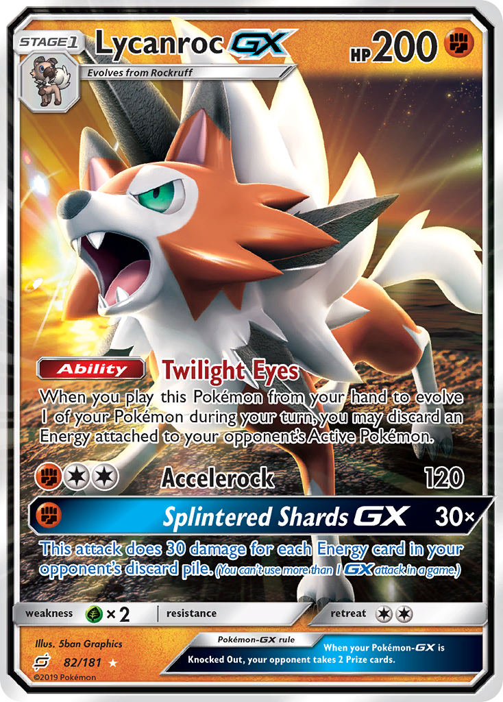 Lycanroc GX (82/181) [Sun & Moon: Team Up] - The Mythic Store | 24h Order Processing