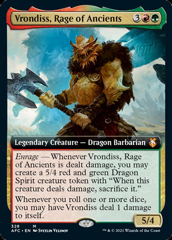 Vrondiss, Rage of Ancients (Extended Art) [Dungeons & Dragons: Adventures in the Forgotten Realms Commander] - The Mythic Store | 24h Order Processing