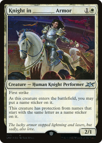 Knight in _____ Armor (Galaxy Foil) [Unfinity] - The Mythic Store | 24h Order Processing