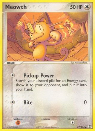 Meowth (77/113) (Stamped) [EX: Delta Species] - The Mythic Store | 24h Order Processing