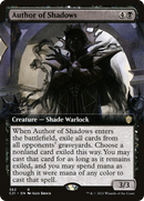 Author of Shadows (Extended Art) [Commander 2021] - The Mythic Store | 24h Order Processing