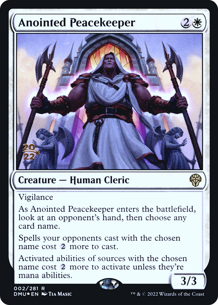 Anointed Peacekeeper [Dominaria United Prerelease Promos] - The Mythic Store | 24h Order Processing