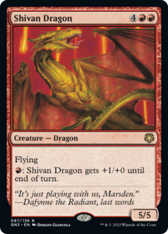 Shivan Dragon [Game Night: Free-for-All] - The Mythic Store | 24h Order Processing