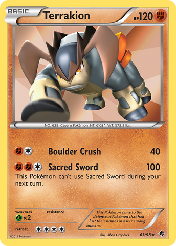 Terrakion (63/98) [Black & White: Emerging Powers] - The Mythic Store | 24h Order Processing