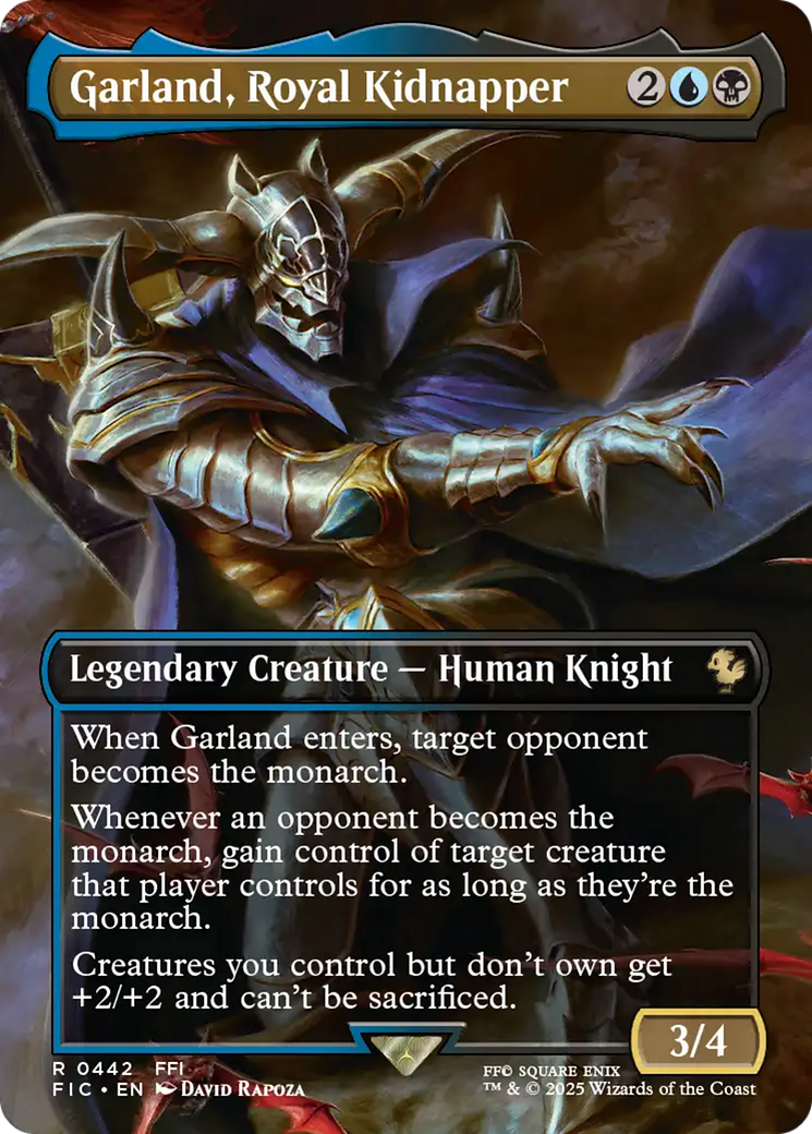 Garland, Royal Kidnapper (Borderless) [FINAL FANTASY Commander] - The Mythic Store | 24h Order Processing