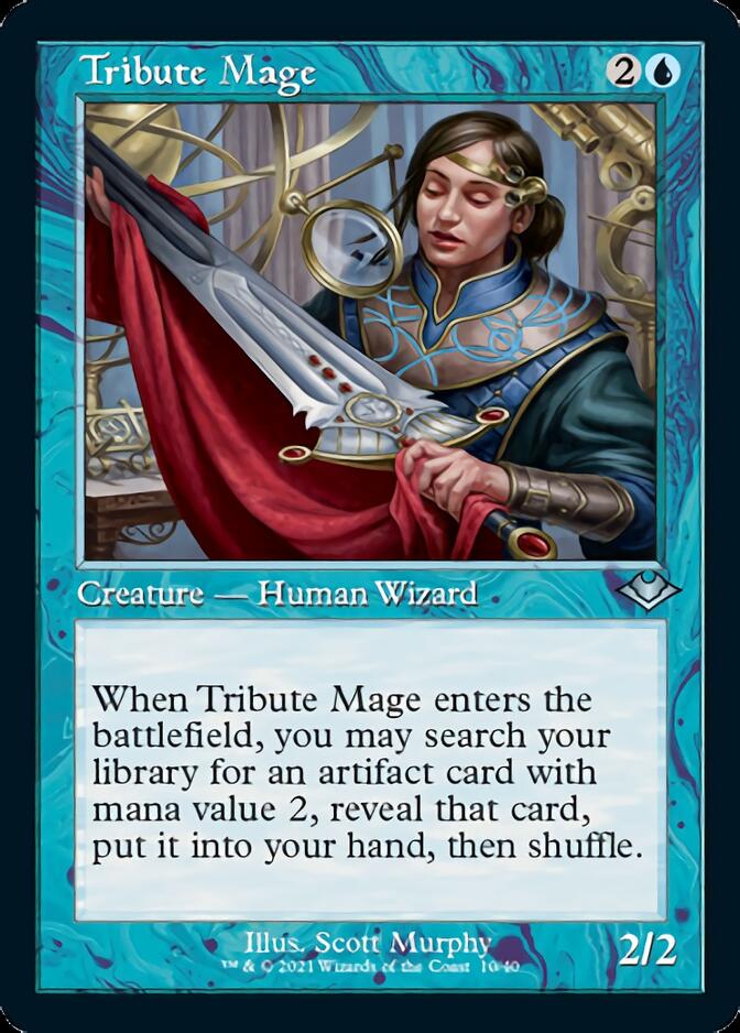 Tribute Mage (Retro Foil Etched) [Modern Horizons] - The Mythic Store | 24h Order Processing