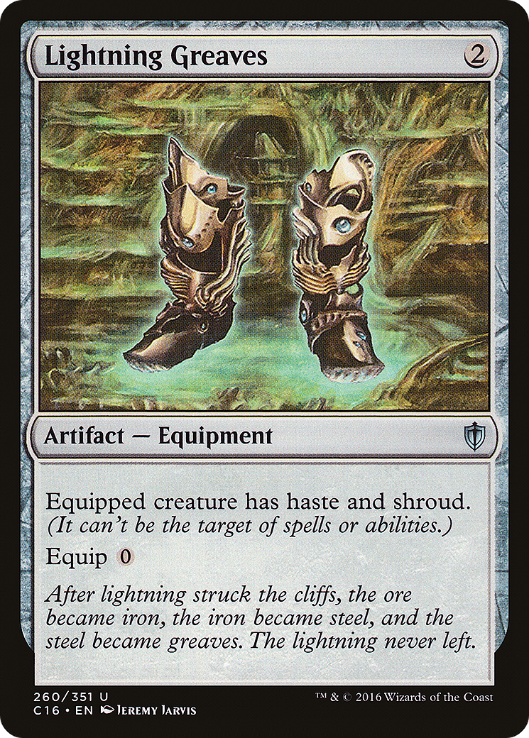 Lightning Greaves [Commander 2016] - The Mythic Store | 24h Order Processing
