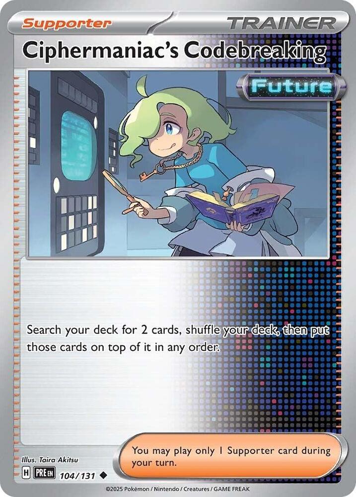 Ciphermaniac's Codebreaking (104/131) [Scarlet & Violet: Prismatic Evolutions] - The Mythic Store | 24h Order Processing