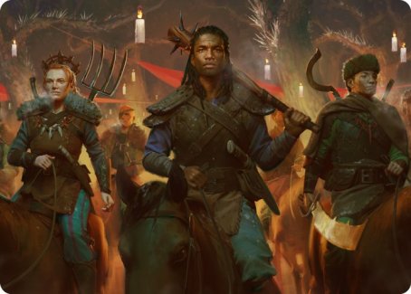 Candlelit Cavalry Art Card [Innistrad: Midnight Hunt Art Series] - The Mythic Store | 24h Order Processing