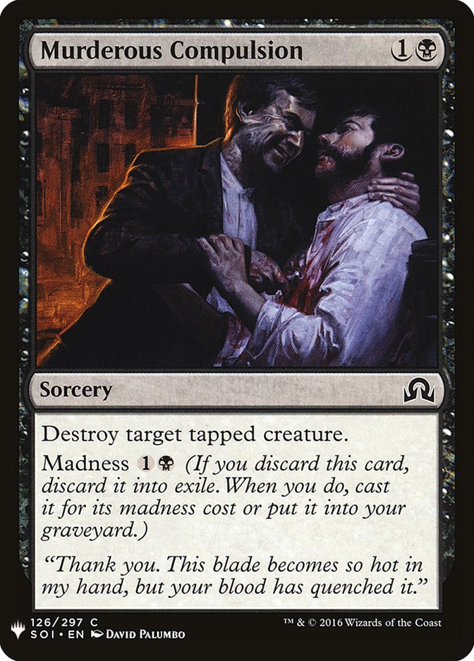 Murderous Compulsion [Mystery Booster] - The Mythic Store | 24h Order Processing