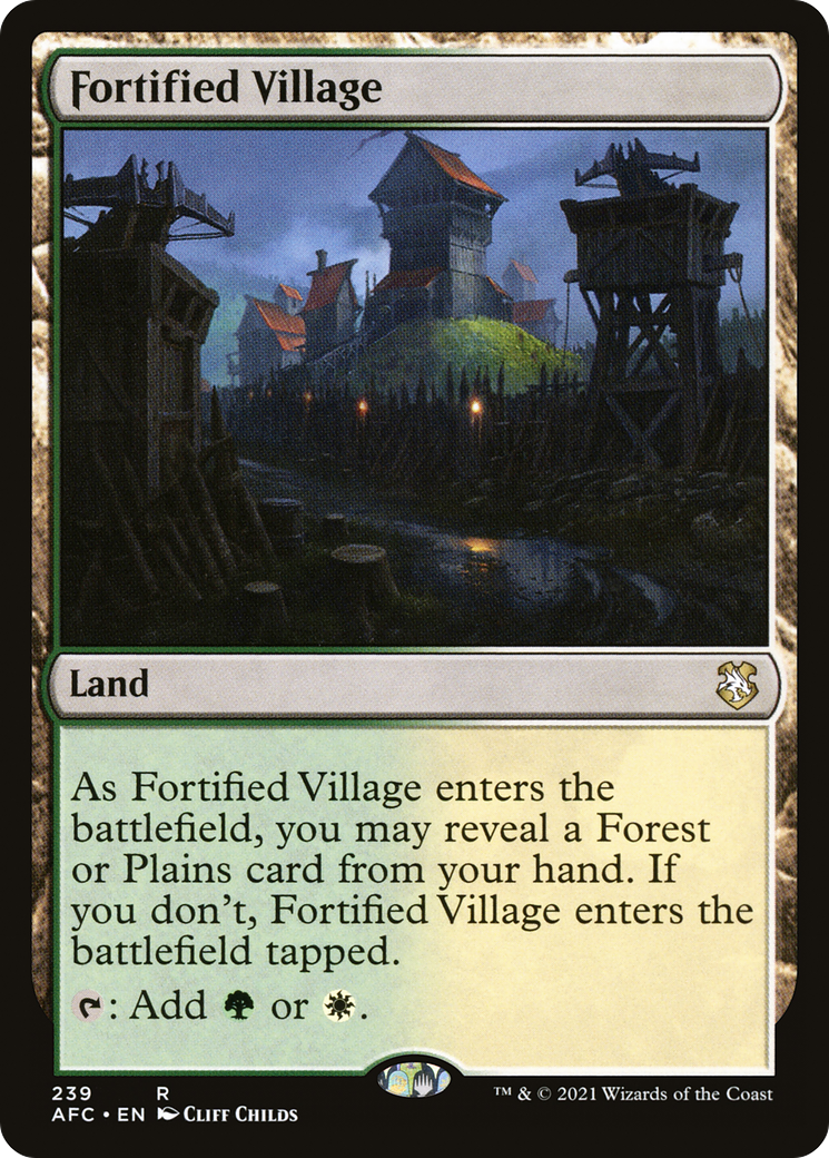 Fortified Village [Dungeons & Dragons: Adventures in the Forgotten Realms Commander] - The Mythic Store | 24h Order Processing